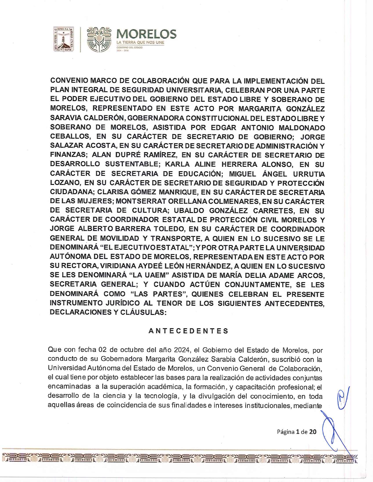 Convenio de Seguridad Univesitaria